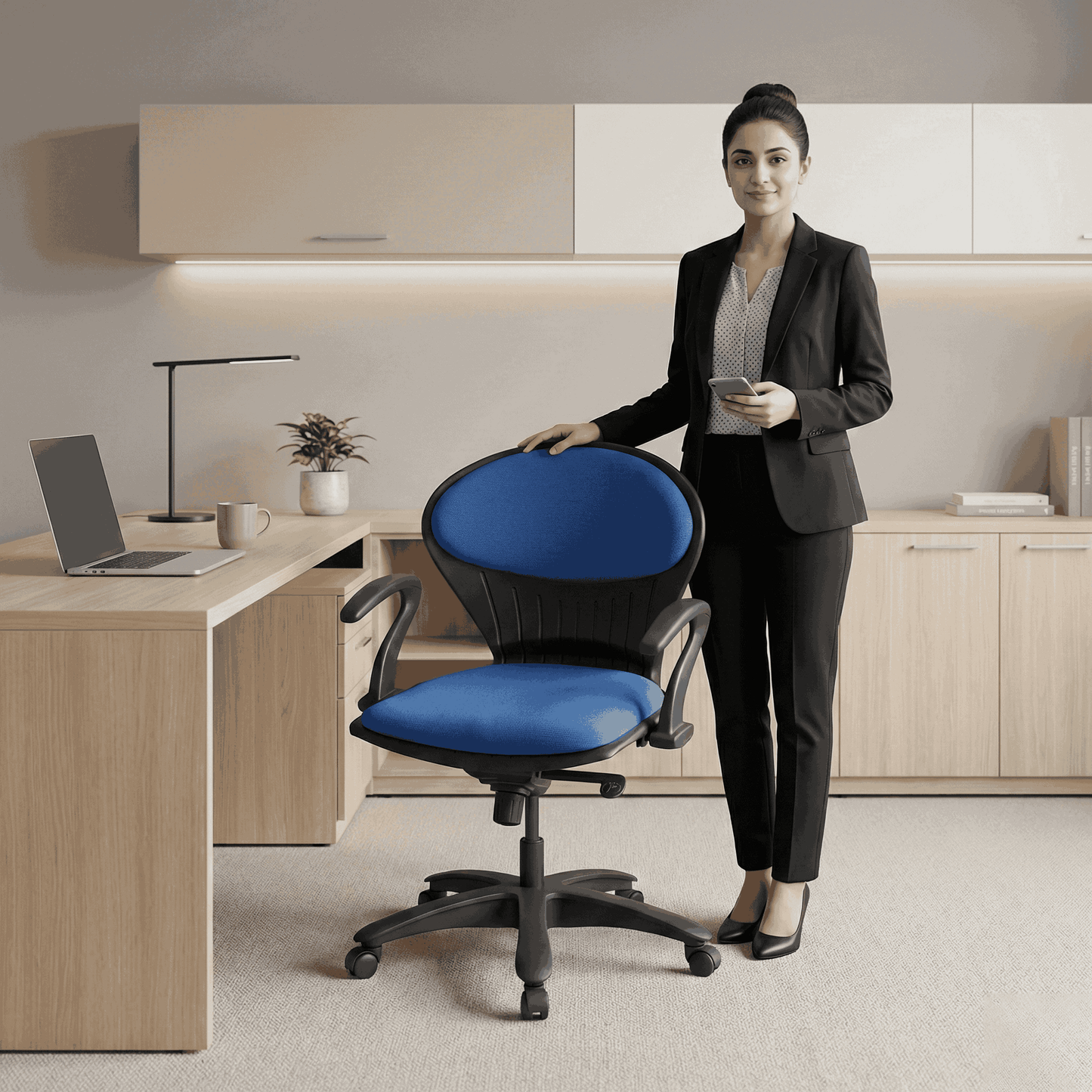 SAAB S-15-HAC Peacock Shell Revolving Chair