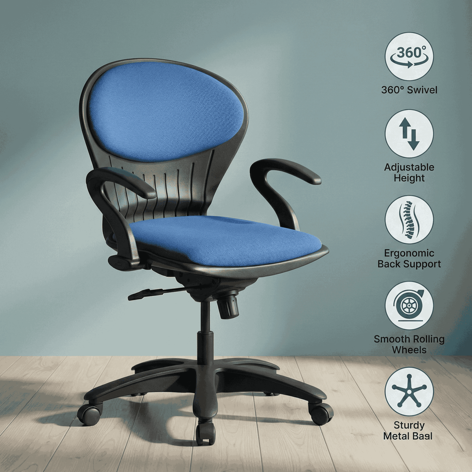 SAAB S-15-HAC Peacock Shell Revolving Chair