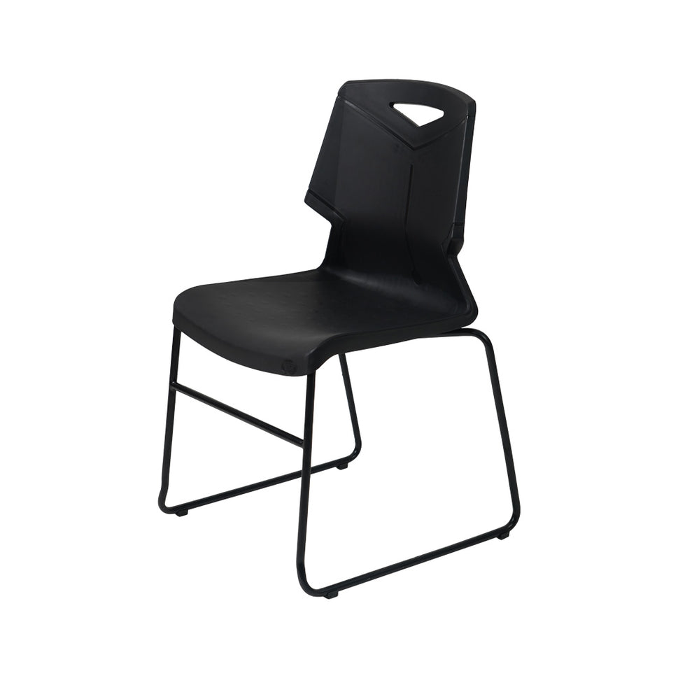 SAAB S-195-U Stackable Office Meeting Chair – Durable Steel Frame Visitor Chair for Conference Rooms, Halls &amp; Events