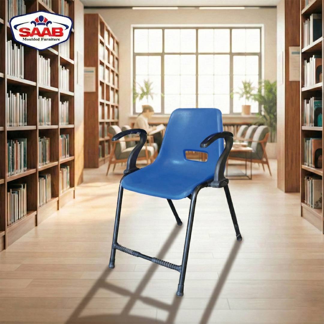 Steel Plastic Holo Shell Big Chair with Arms SAAB S-204-A