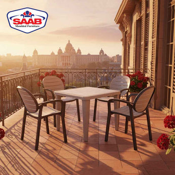 SPECTRUM PATTI CHAIRS SET MODEL SP-675 CHAIRS AND TABLE