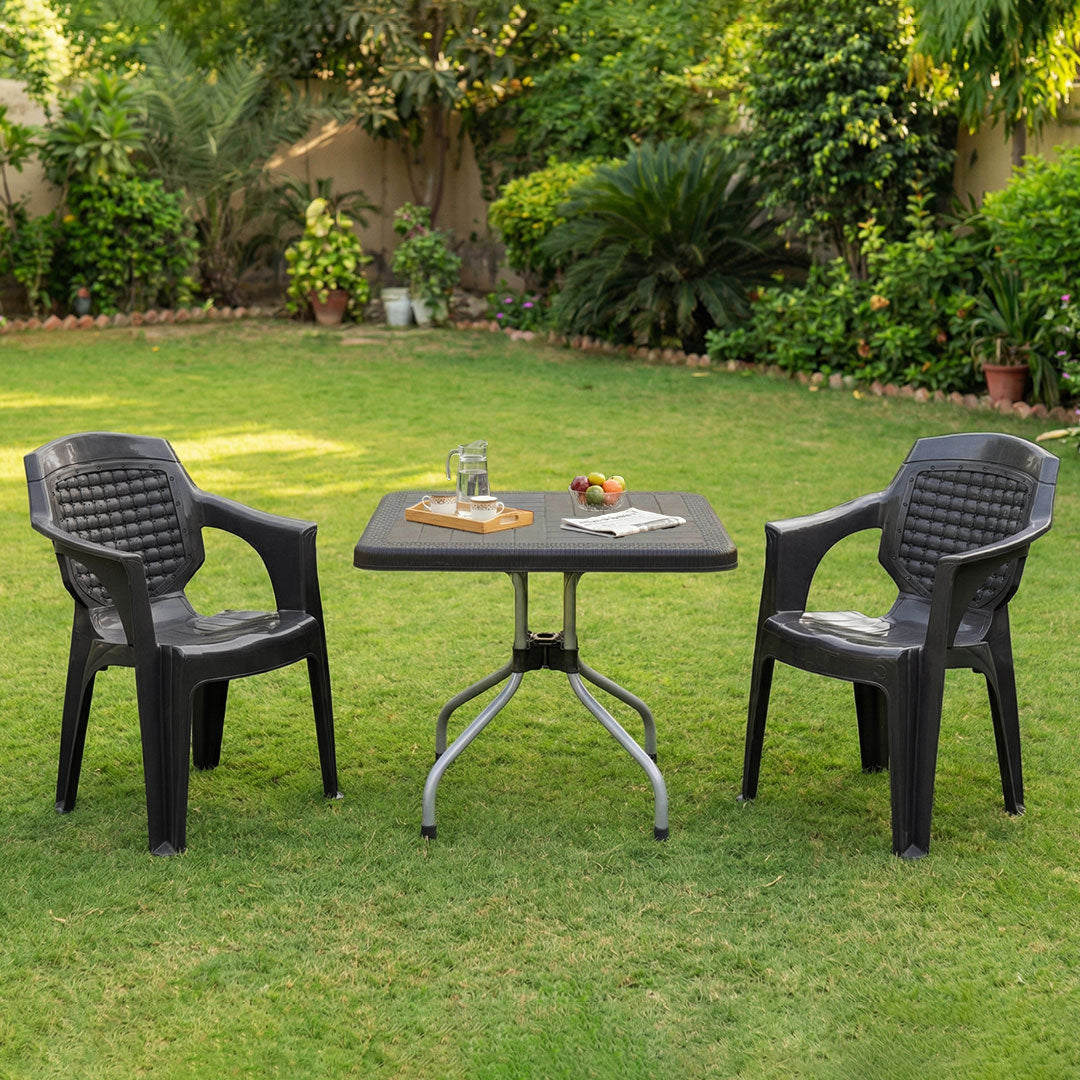 SAAB Full Plastic Patti Chair Model SAAB SP-831 with Table