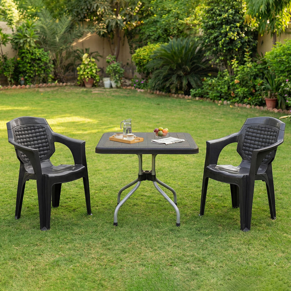 SAAB Full Plastic Patti Chair Model SAAB SP-831 with Table