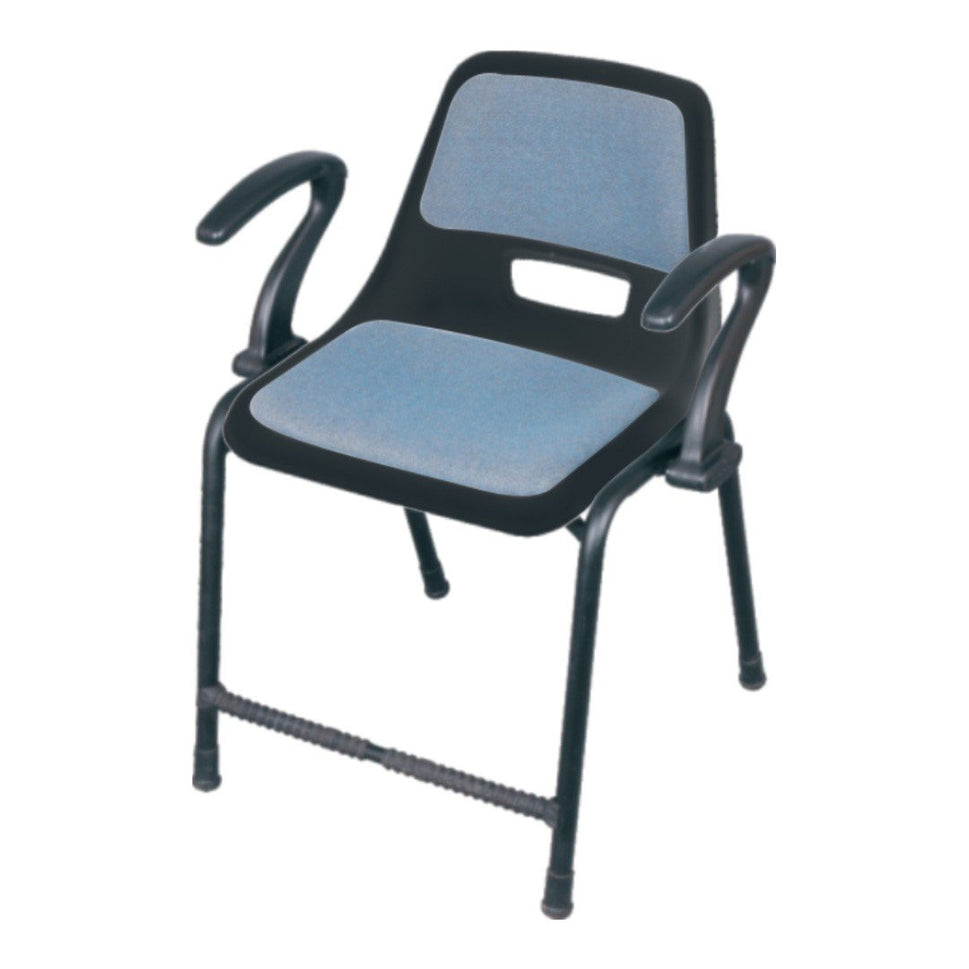 SAAB S-204-AC Steel Plastic Holo Shell Big Chair with Arms and Cushion