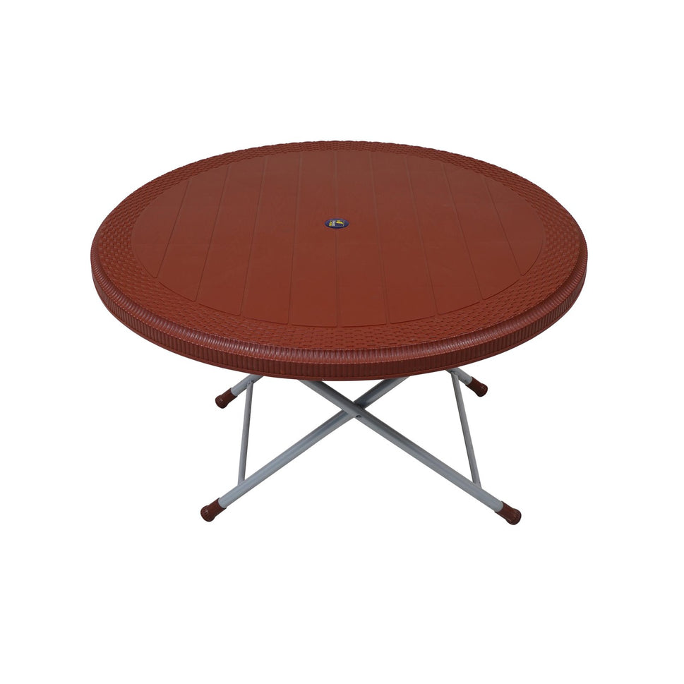 SAAB SP-215-RT STEEL PLASTIC RATTAN ROUND TABLE