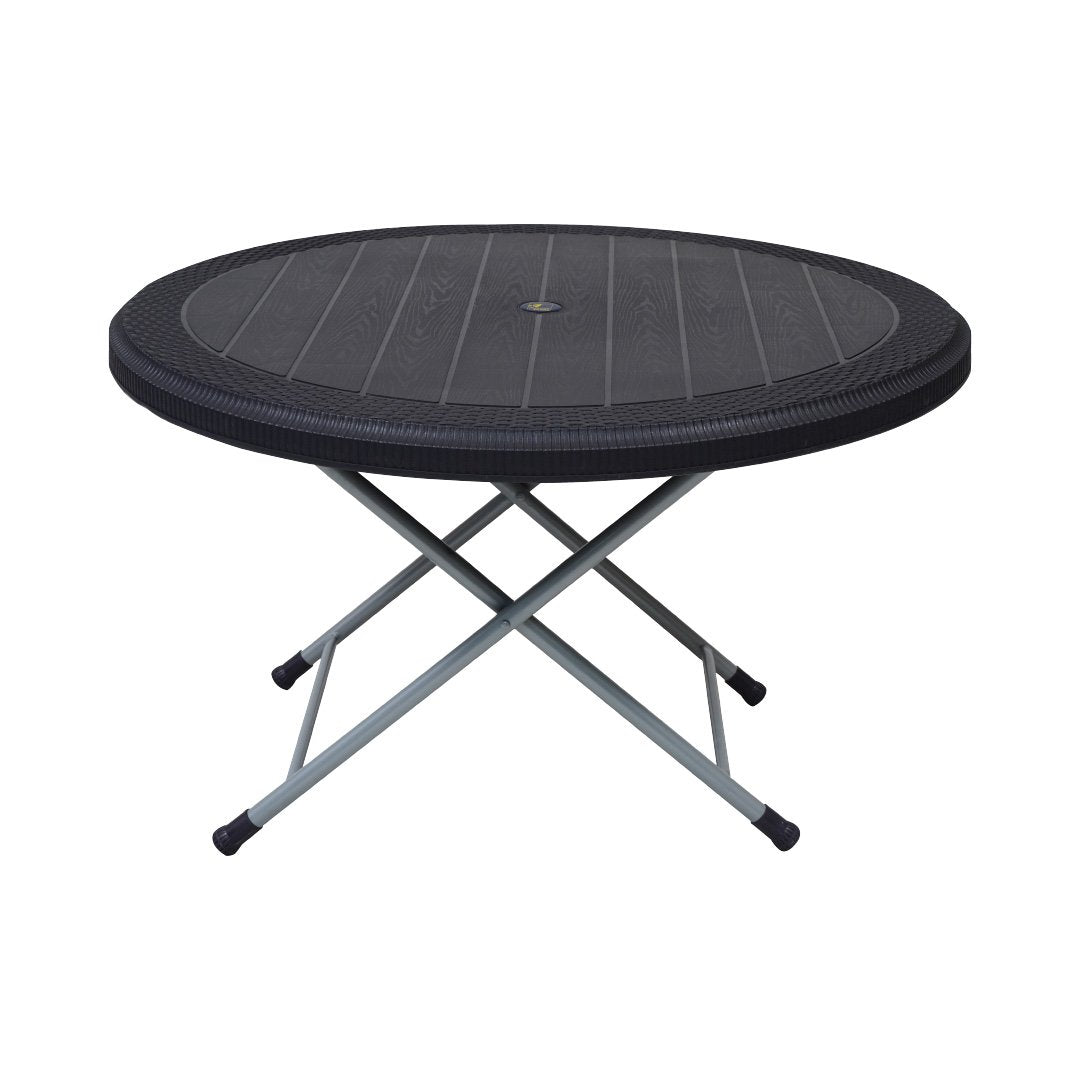 SAAB SP-215-RT STEEL PLASTIC RATTAN ROUND TABLE