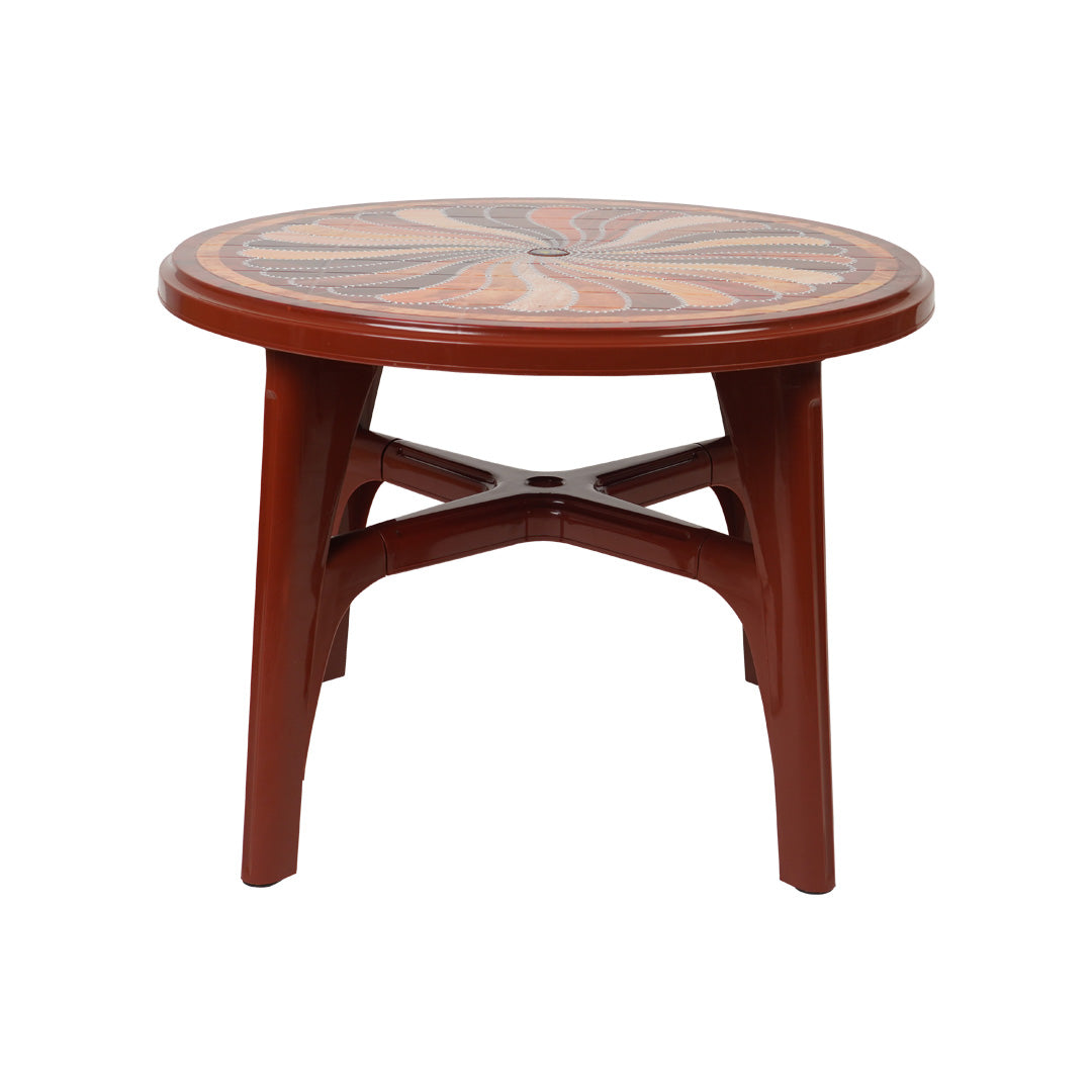 FULL PLASTIC ROUND TABLE WITH CROSS SP-216-NS