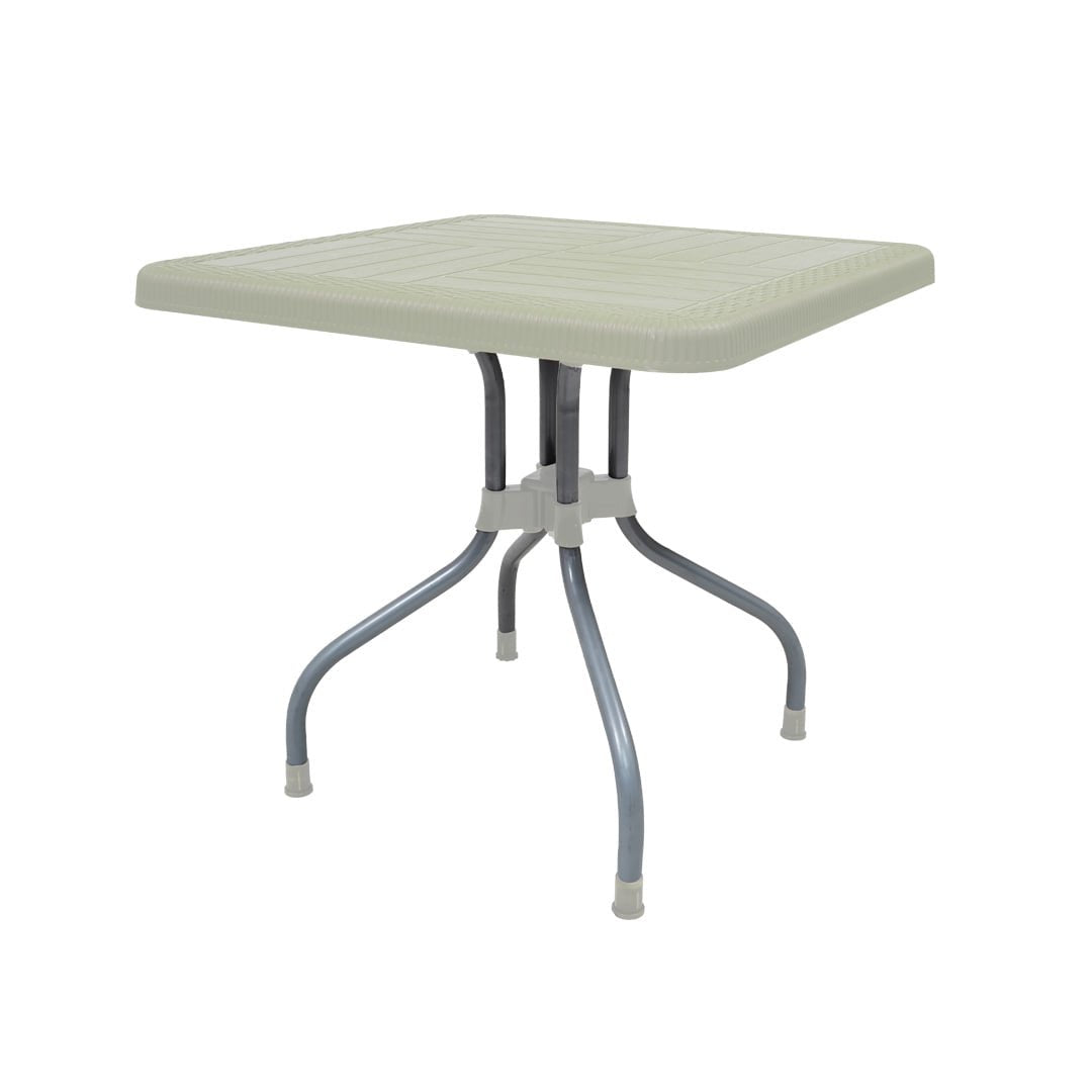 SAAB SP-246 Lexus Prince Square Table with Silver Legs