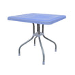 SAAB SP-246 Lexus Prince Square Table with Silver Legs