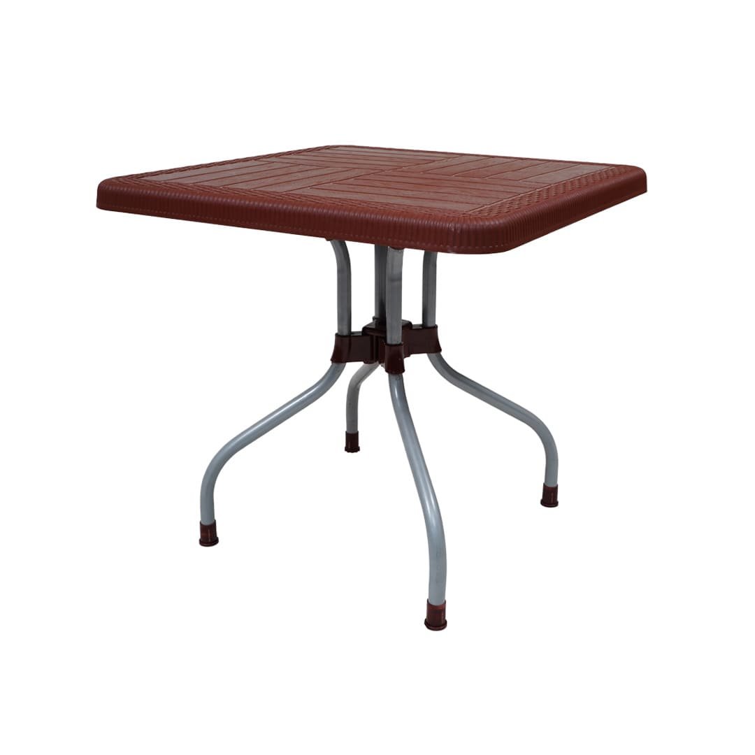 SAAB SP-246 Lexus Prince Square Table with Silver Legs