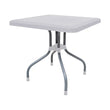 SAAB SP-246 Lexus Prince Square Table with Silver Legs