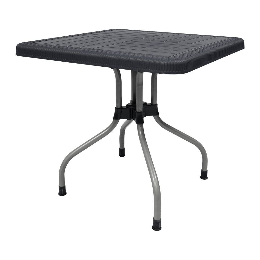 SAAB SP-246 Lexus Prince Square Table with Silver Legs