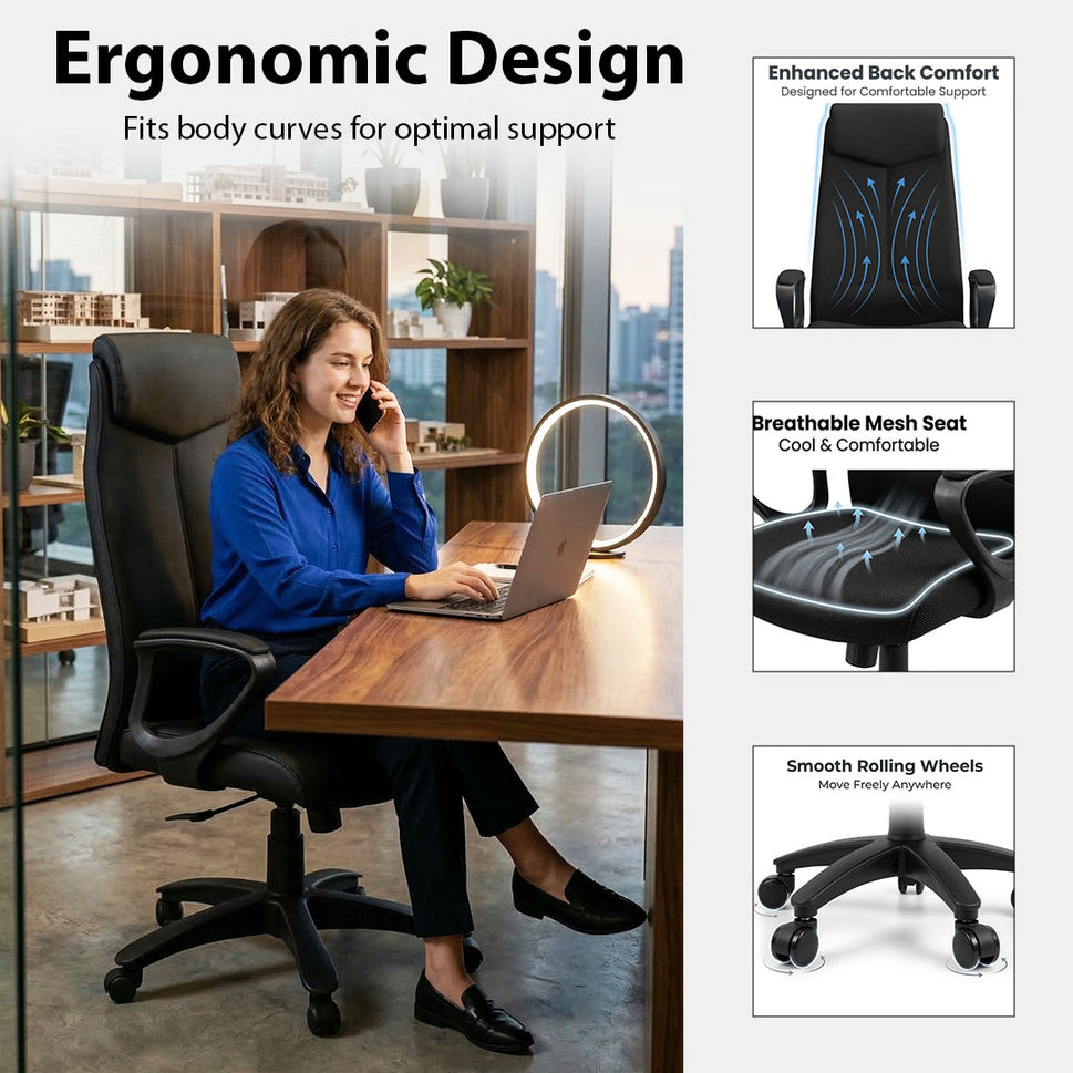 SAAB S-535 High Back Revolving Chair