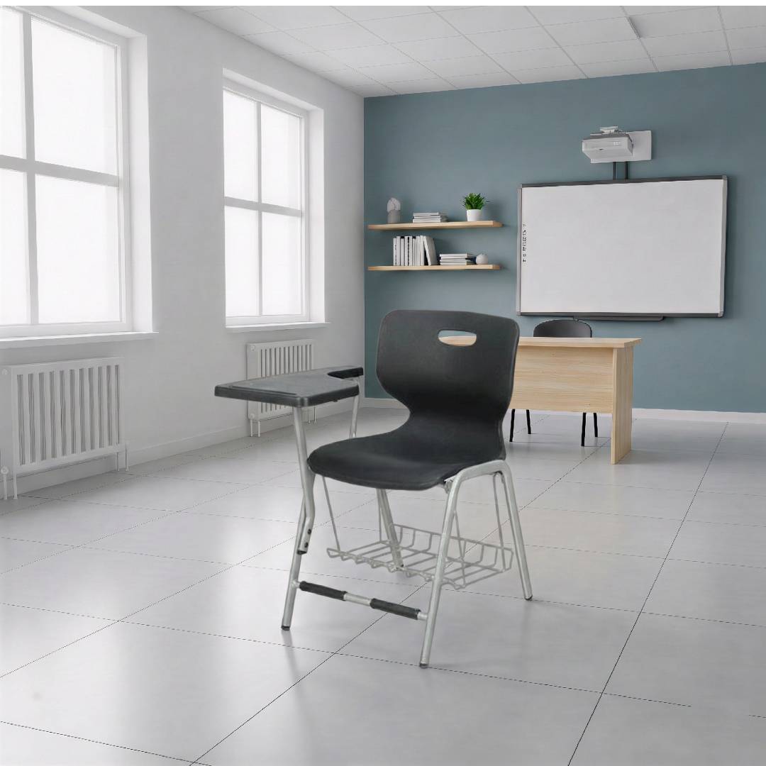 Yellow Label Shell Study Chair With Basket S-209-SB