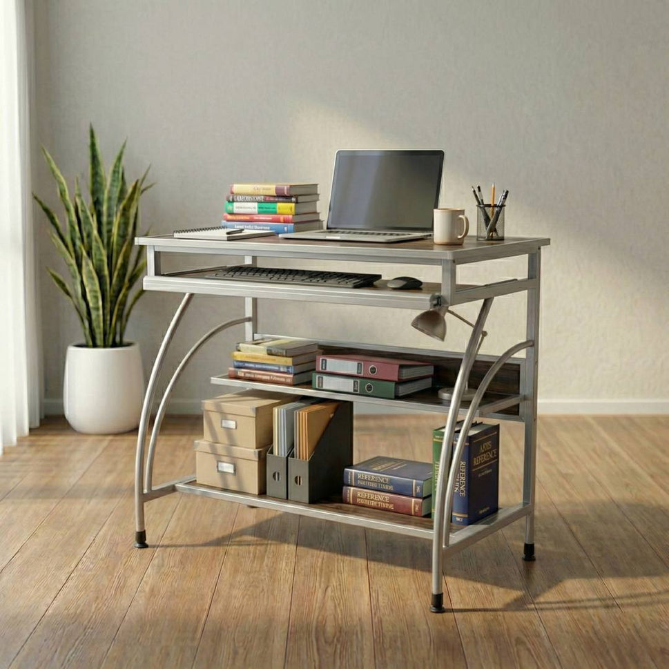 SAAB S-450 Computer Table with Aluminium and Steel Frame