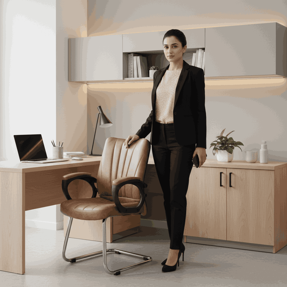 Aston Low Back Visitor Chair Model SAAB S-548-L-VO