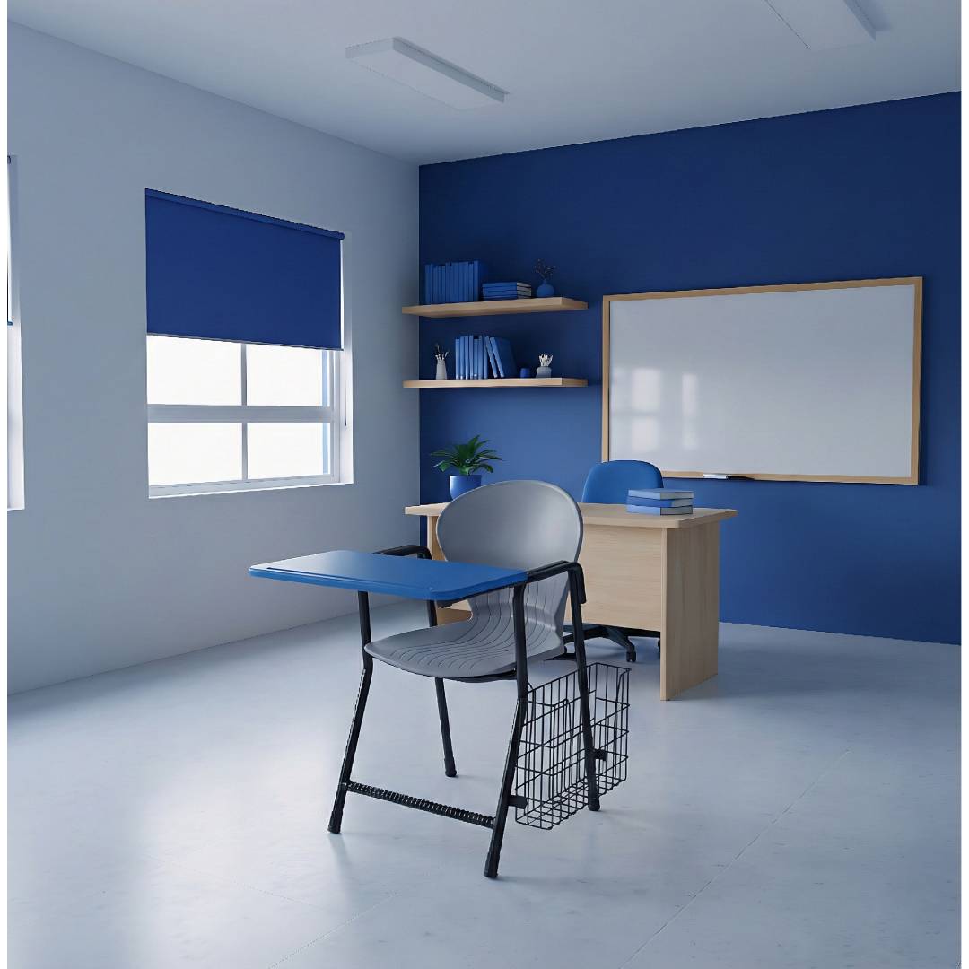 Peacock Shell Desk Shelf Chair With Bookshelf SAAB S-06-DB