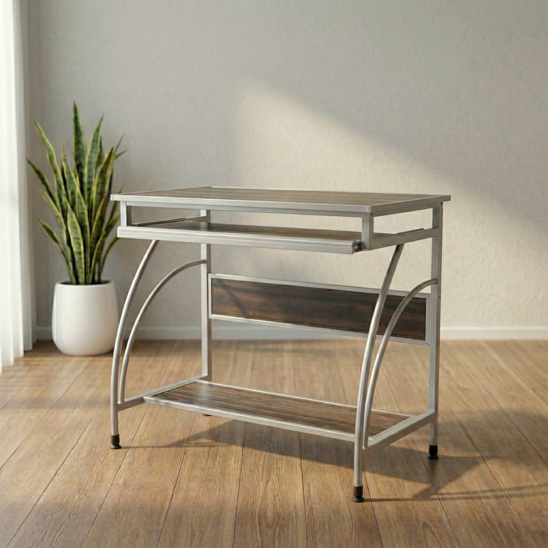 SAAB S-450 Computer Table with Aluminium and Steel Frame