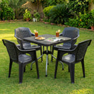 Switch SAAB Full Plastic Patti Chair Model SAAB SP-831 with Table 2 image