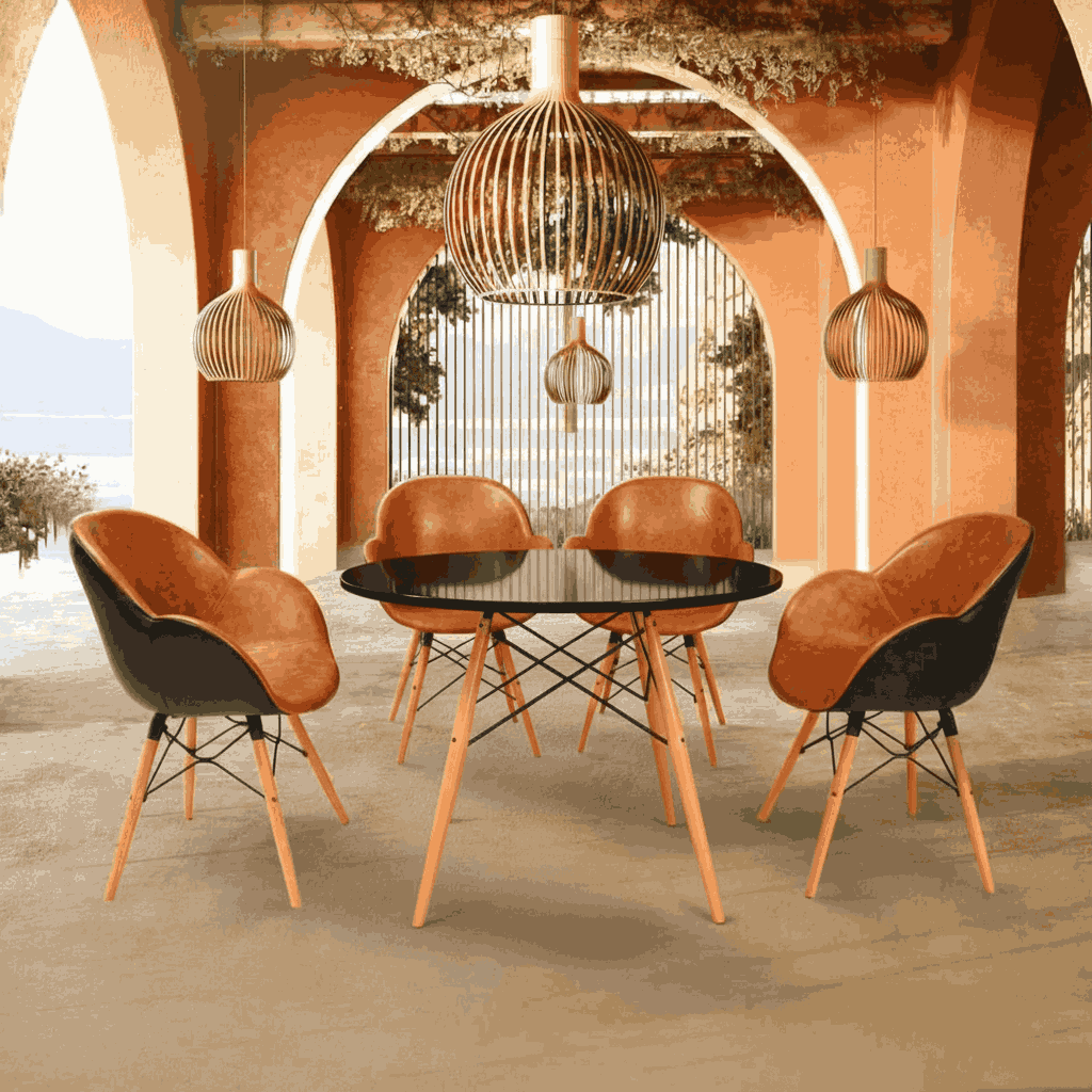 Oval Shell Chair With Cushion SP-400-CWL