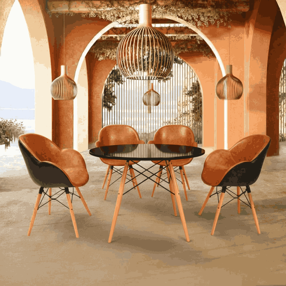 Oval Shell Chair With Cushion SP-400-CWL