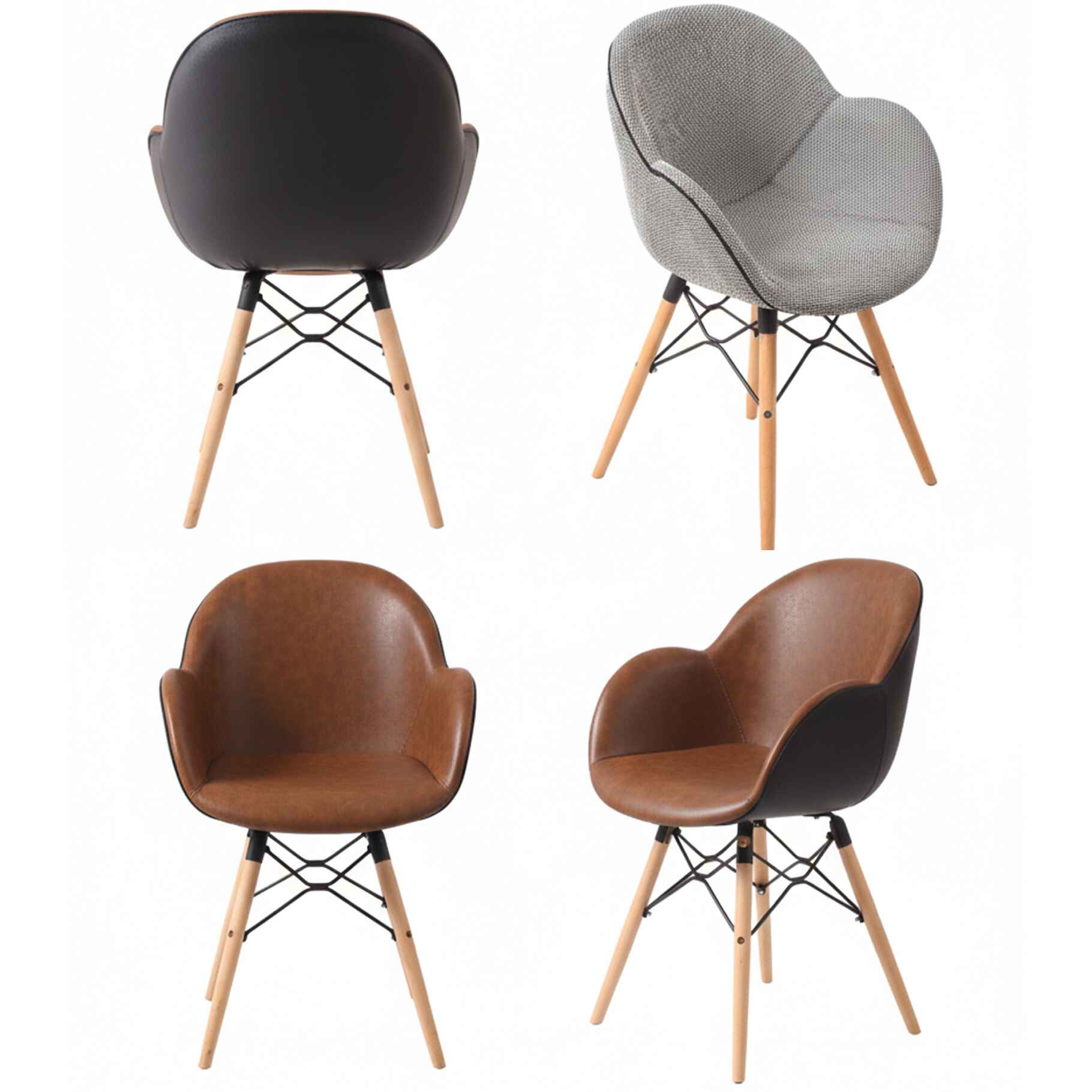 Shell Chair Cafeteria Oval Shell Chair With Cushion SP-400-CWL – Saab Pakistan