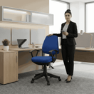 Switch SAAB S-503 Computer Revolving Chair with Hydraulic Jack 2 image