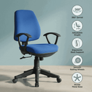 Switch SAAB S-503 Computer Revolving Chair with Hydraulic Jack 3 image