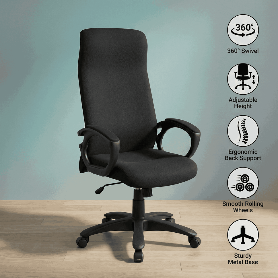 High-Back Ergonomic Executive Office Chair SAAB S-527