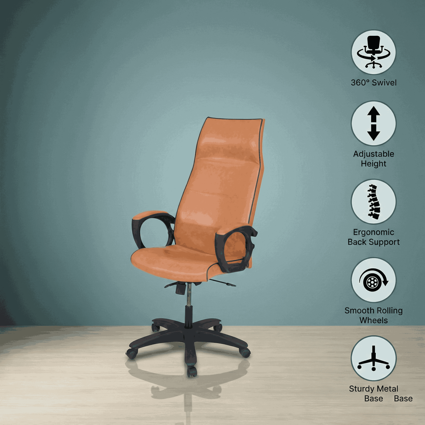 Sprinter High Back Revolving Chair Model S-528-L From SAAB Pakistan
