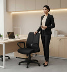 Switch Model SAAB S-536 Low Back Revolving Chair 2 image