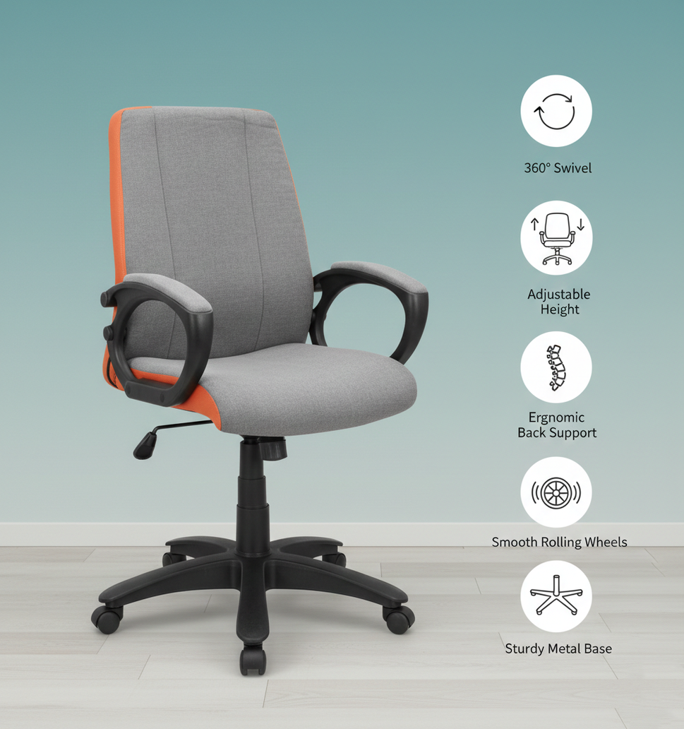 SAAB S-542 Low Back Revolving Chair