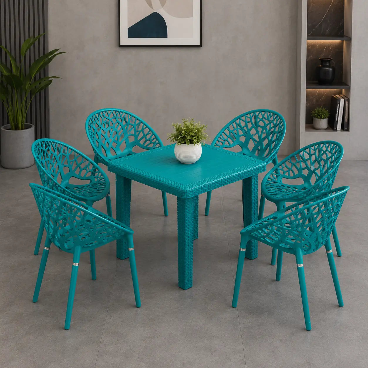 SP-313-PL Tree Chairs Set With Table