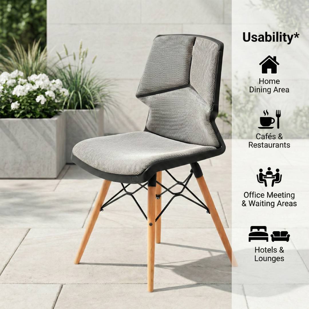 Wooden legs Chair With Cushion S-195-CWL