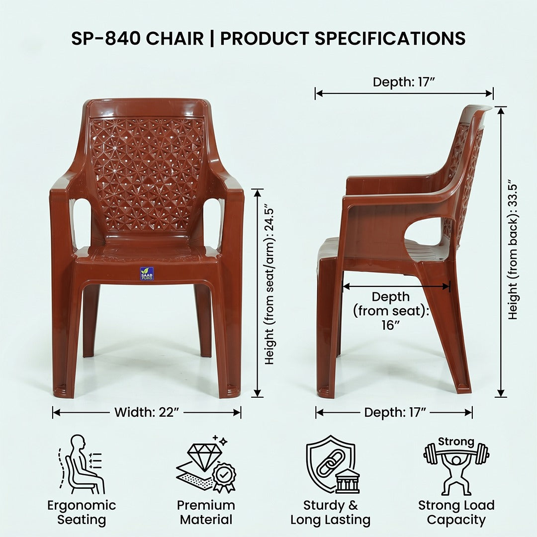 Cozy Full Plastic Chair SAAB SP-840