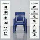 Switch ORTHO SP-844 Full Plastic Arms Chair 3 image