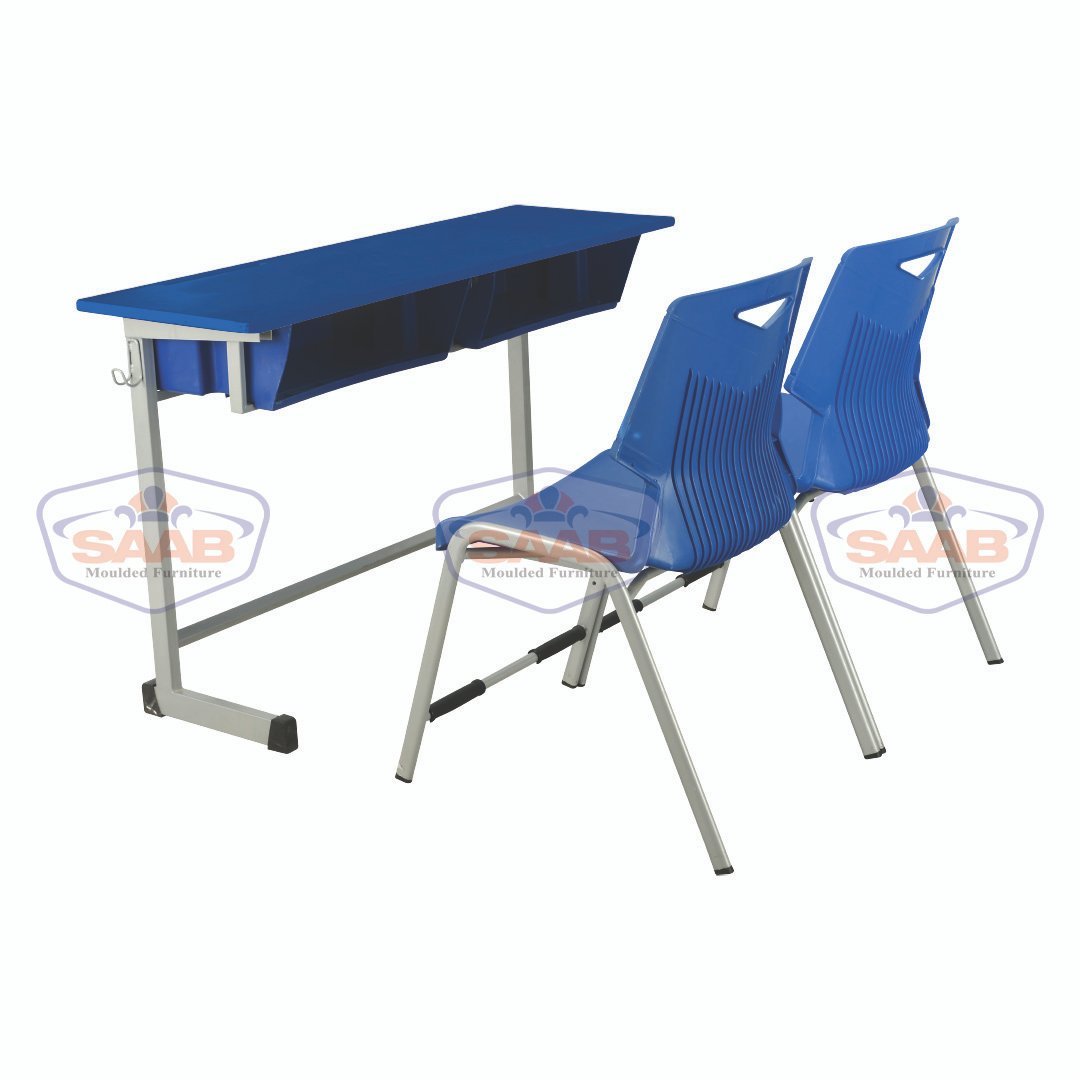 SAAB S-932 Study Table With Plastic Book Shelf and Fiber Top