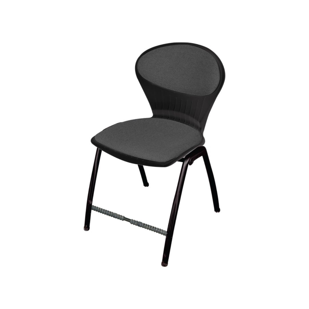 Steel Plastic Peacock Shell Chair with Cushion SAAB S-06-C