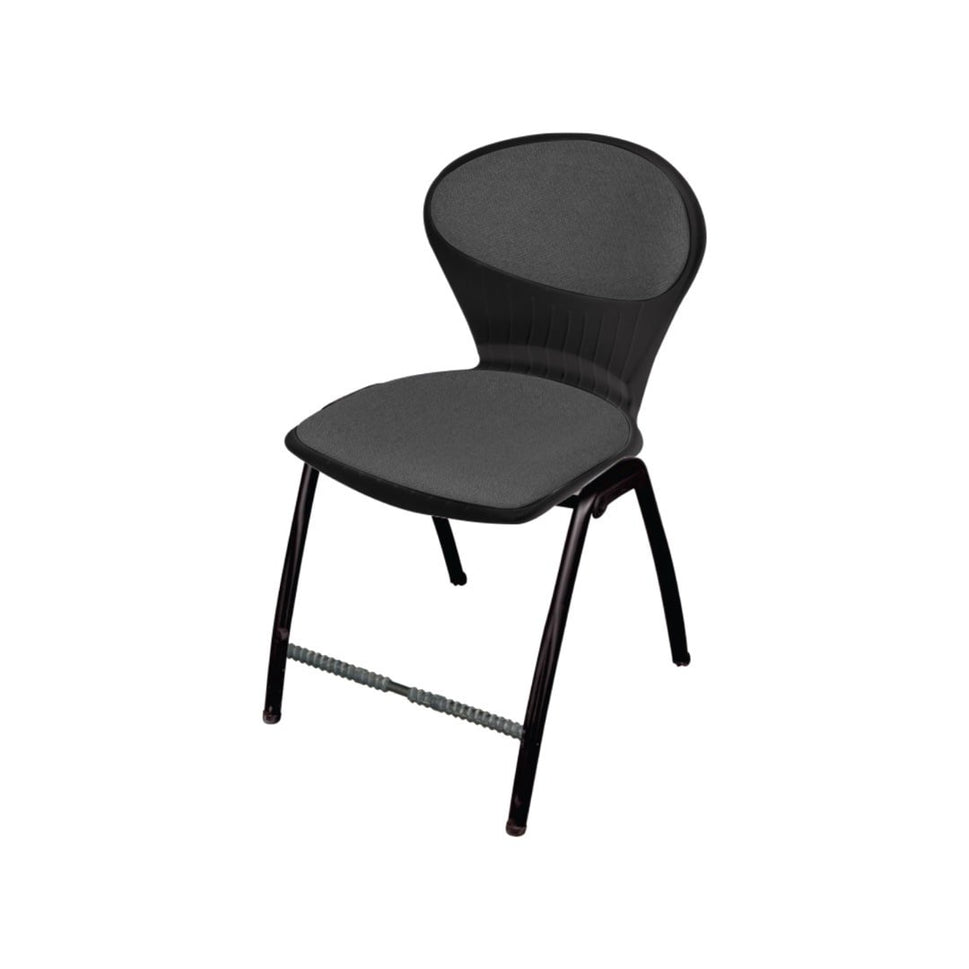 Steel Plastic Peacock Shell Chair with Cushion SAAB S-06-C