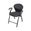 SAAB S-06-AC Steel Plastic Pecock Shell Chair with Arms &amp; Cushion