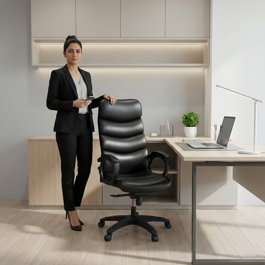 Ripple High Back Revolving Chair Model S-530-L From SAAB Pakistan