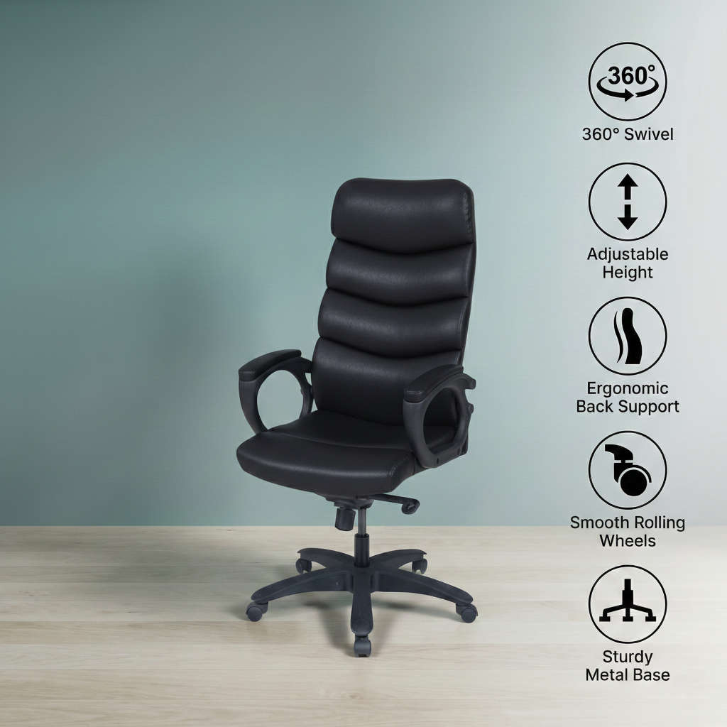 Ripple High Back Revolving Chair Model S-530-L From SAAB Pakistan