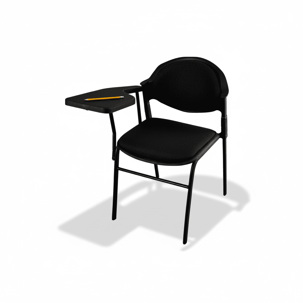 SAAB S-02-SC Comforto Study Chair with Cushion Vertical Pipe