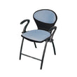 SAAB S-06-AC Steel Plastic Pecock Shell Chair with Arms &amp; Cushion
