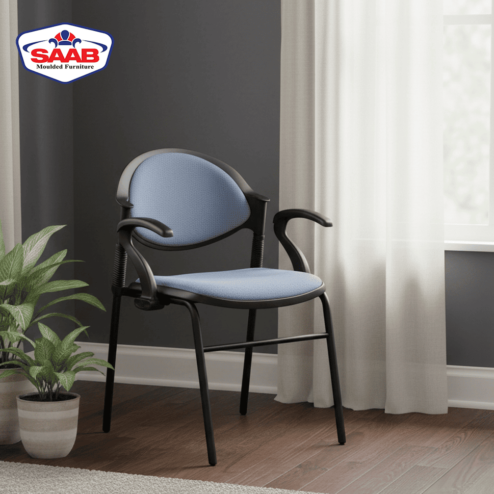 SAAB S-02-AC Comforto Arms Chair with Cushion