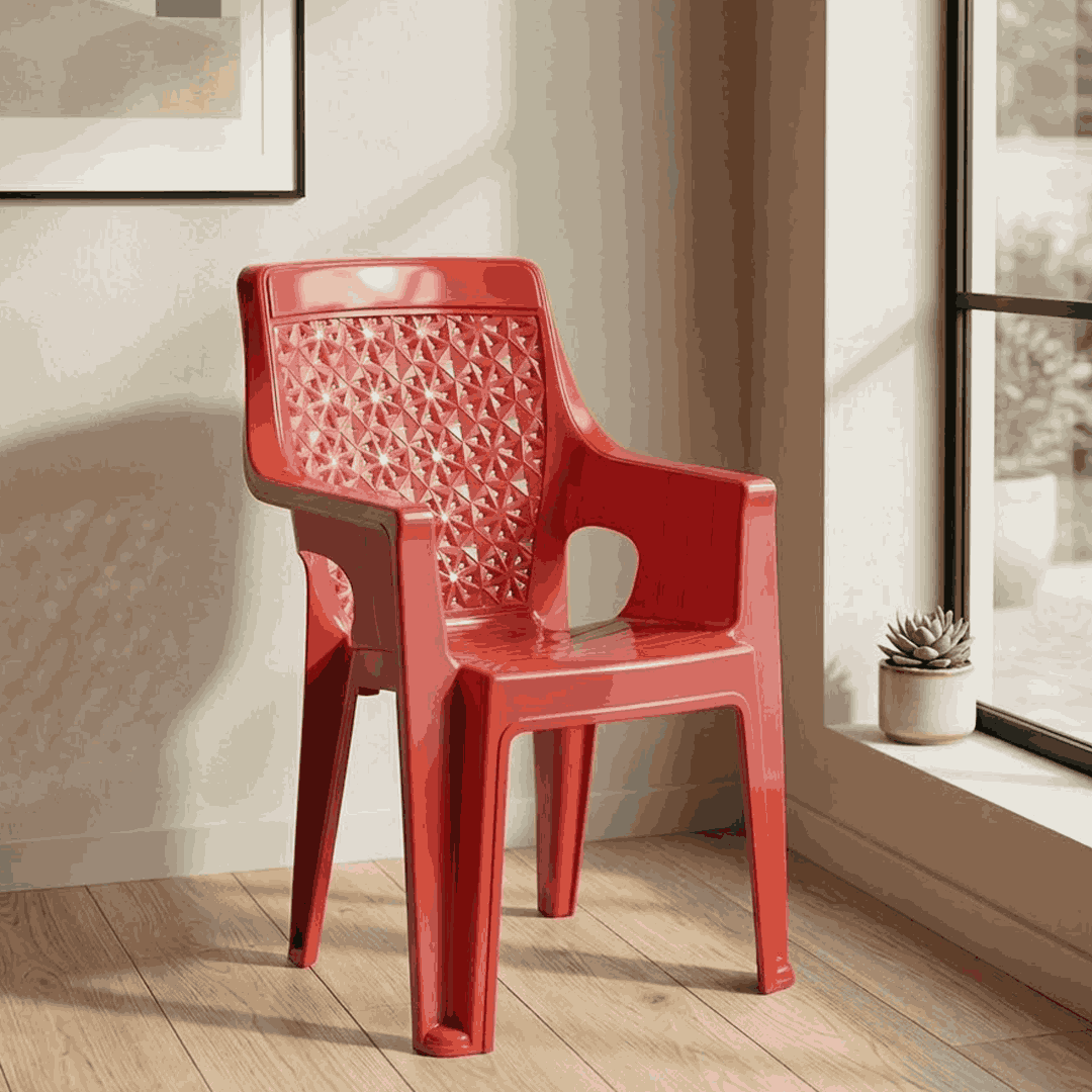 Cozy Full Plastic Chair SAAB SP-840-RED