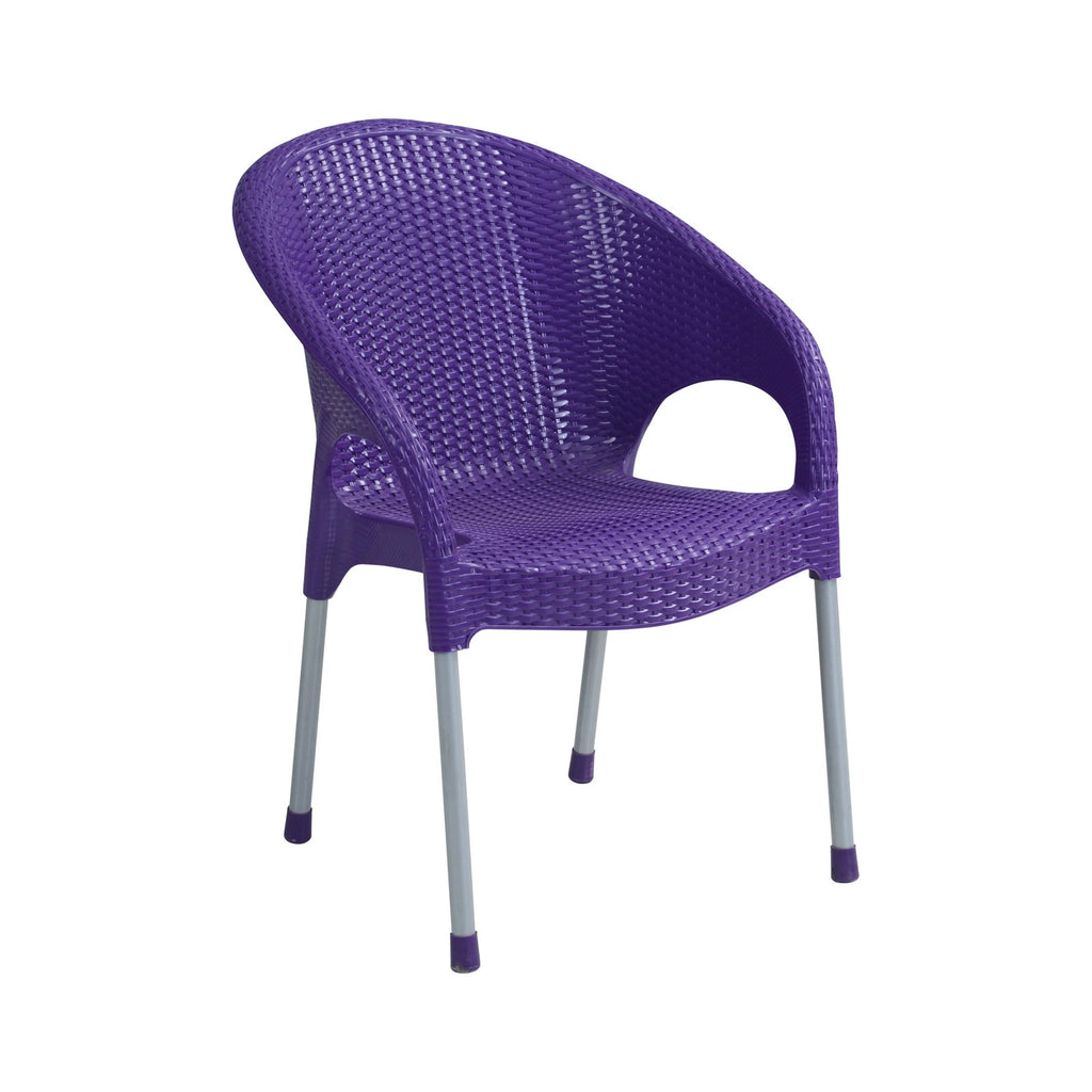 Purple plastic online chair