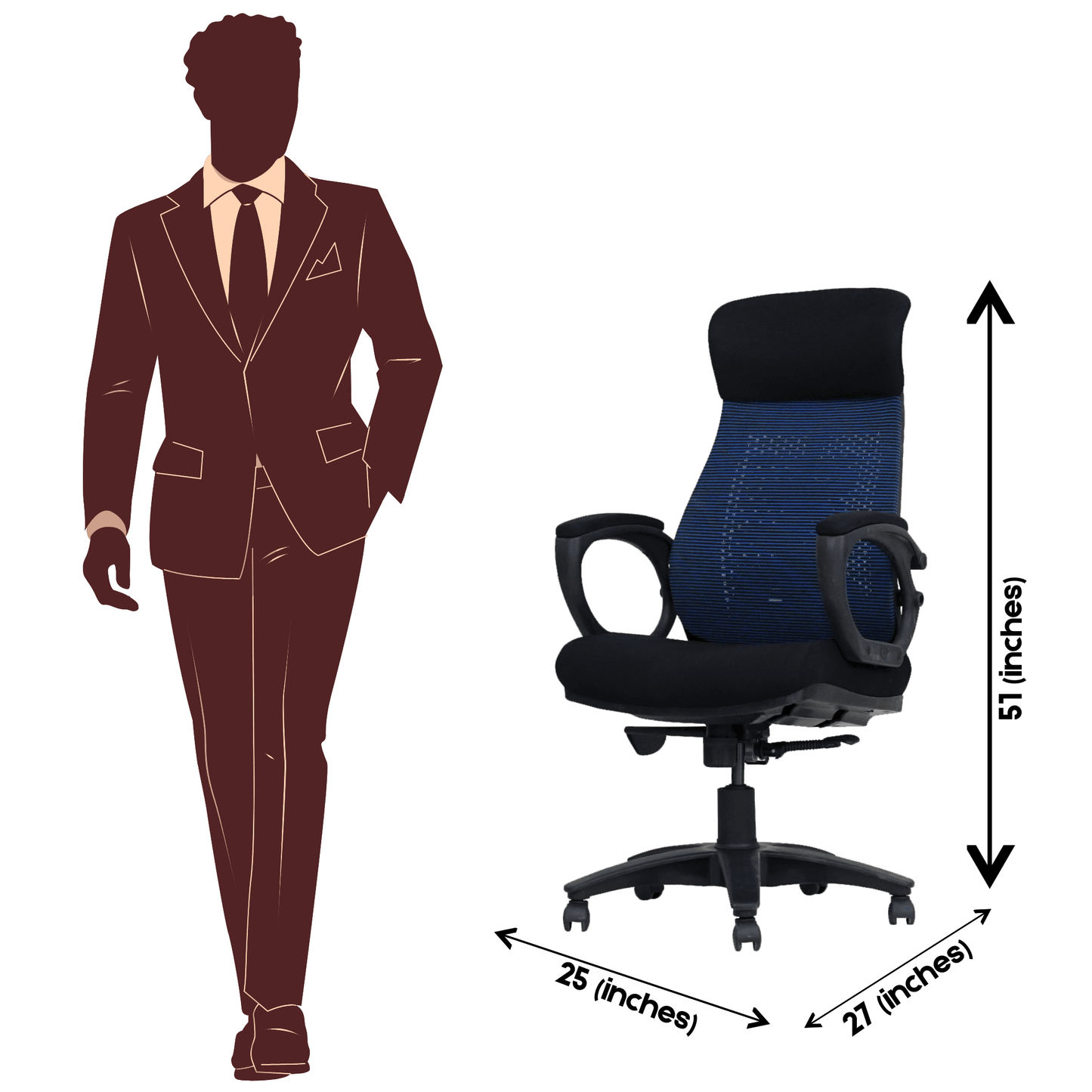 HINOMI Pro Real Time Ergonomic Mesh Chair Model SAAB SM-786