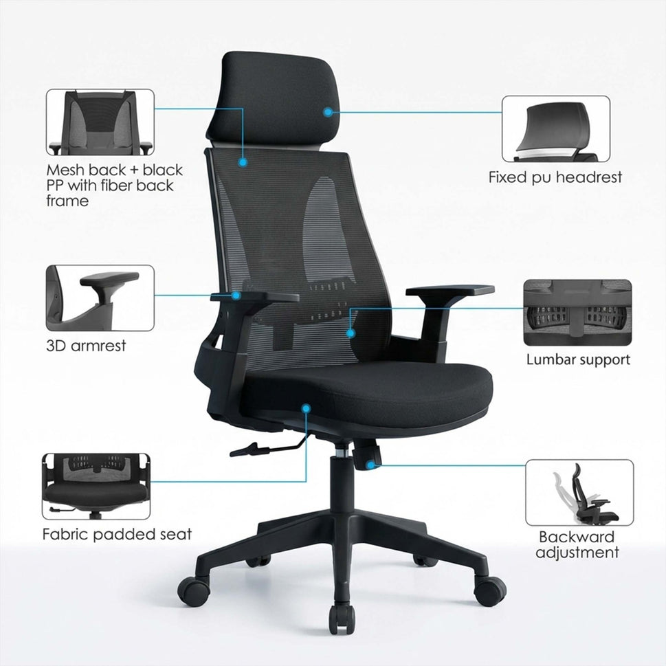SAAB SM-790 Prime Pro Executive High Back Chair