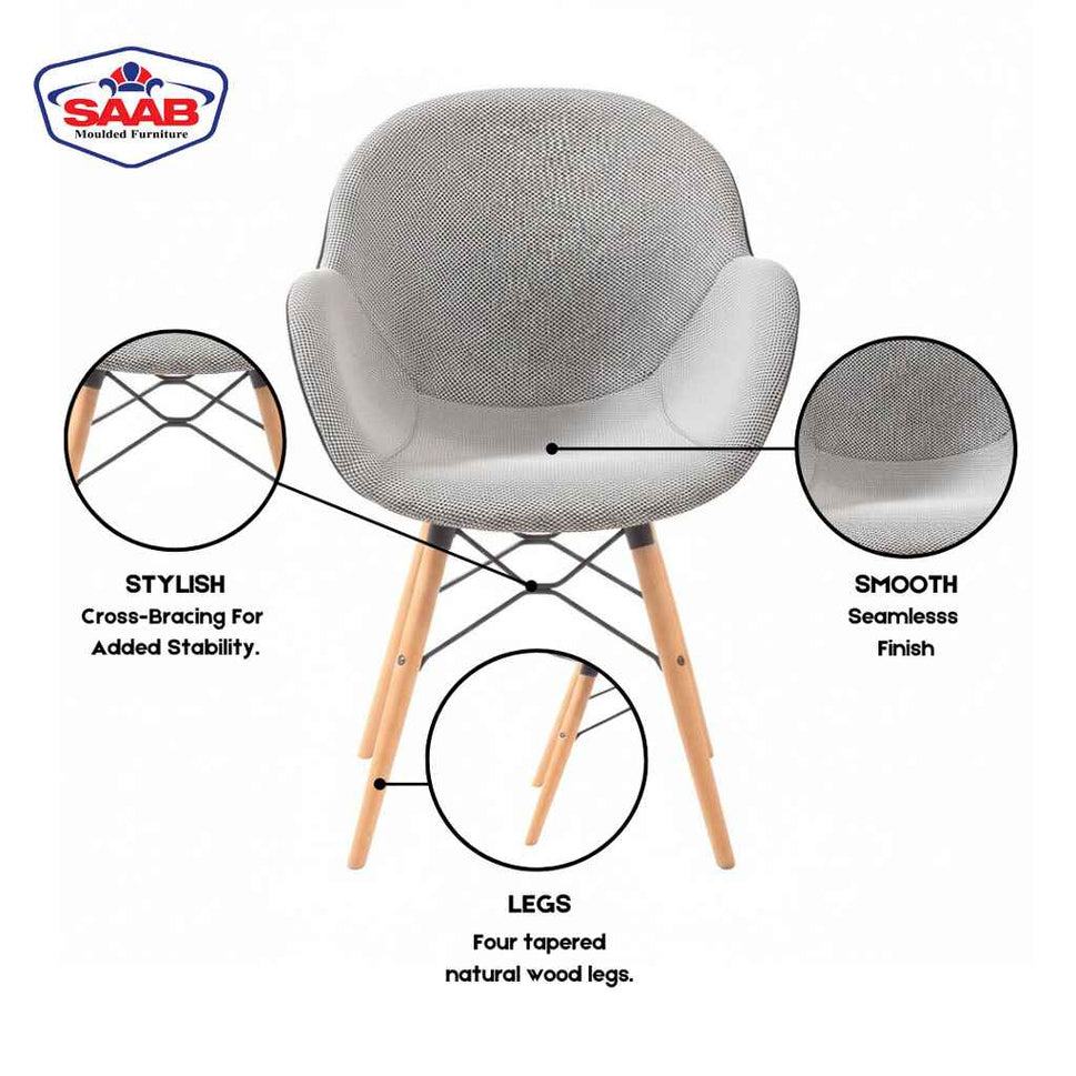 Oval Shell Chair With Cushion SP-400-CWL